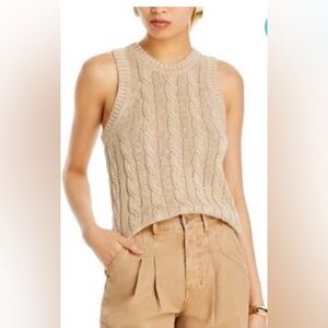 Veronica Beard Stone Khaki Jerrel Knit Tank